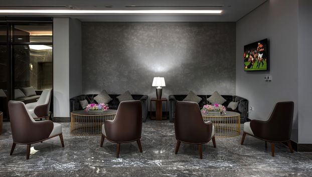 Coin salon dans le hall