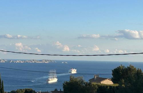 maison entièrement climatisée vue d'exception mer et rade de Marseille avec piscine 8 personnes - Foto 59