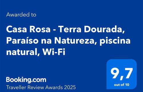 Casa Rosa - Paraíso na Natureza piscina natural, Wi-Fi - 25 minutos do centro - Foto 11