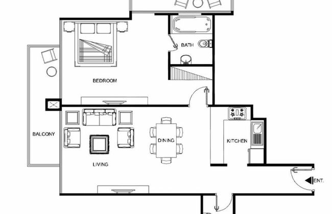 LUX Contemporary Suite Marina View 3 - Foto 17