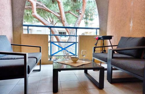 " Le Bleu Marine" Port Fréjus - Cosy T2- Clim & WIFI - Foto 21