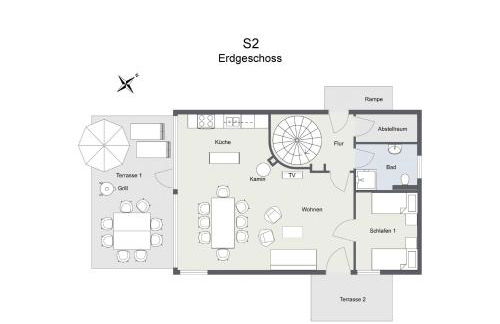 Gruppenunterkunft Wiesengeflüster S2 mit Wiesenblick, Sauna und Kamin - Foto 32