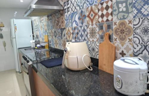 Show de apartamento na Praia do Morro - Guarapari - 3Q - Área externa com churrasqueira - 2 vagas garagem - Wifi - 100m da praia - ar condicionado - Foto 11