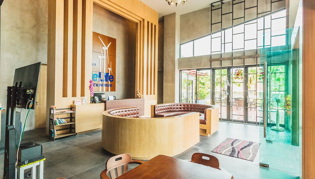 Zona de estar del vestíbulo