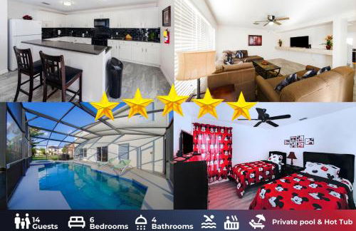 Spacious 6BR 4BA Villa, Private Pool, Near Disney - Foto 1