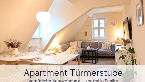 TÜRMERSTUBE - Apartment in der Hinterburg Schlitz - mit Aufzug, Parkplatz, E-Ladestation & Garten - Hunde willkommen - Foto 4