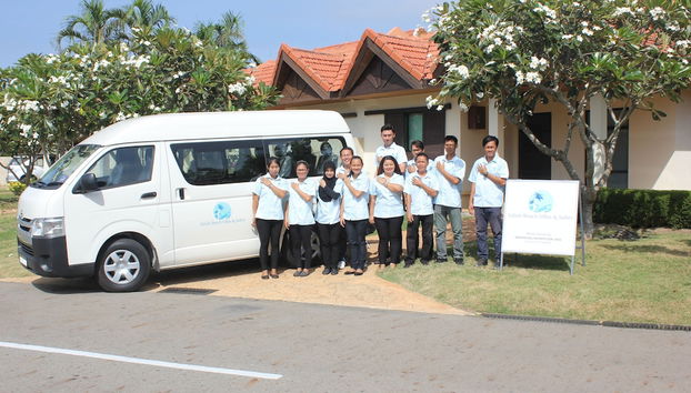 Mostrador de check-in y check-out