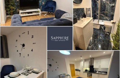 Sapphire Luxe- Basingstoke Sleeps 4 with Free Parking - Foto 1