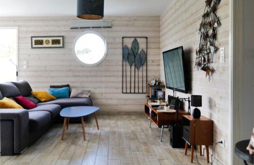 Jolie maison en bois à 2 kms de la plage de Brem Sur Mer - 6 personnes - Foto 11