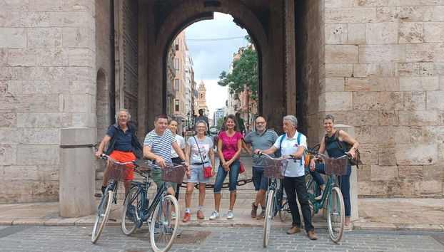In posa nel centro storico di Valencia