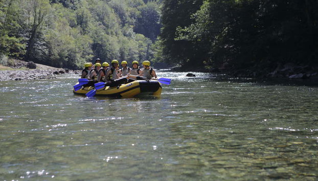 Rafting down the Tara River in Montenegro