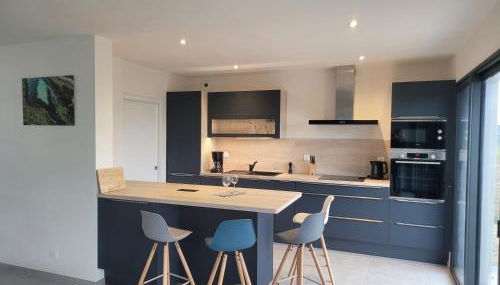 Villa l'estran récente vue mer Plounéour-Brignogan-plages - Foto 3, stove, dishwasher, pet friendly, minibar