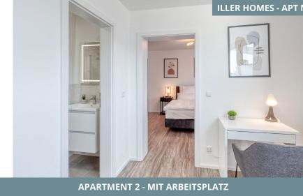 Iller Homes - 5 x Moderne Fewos je 1bis2 oder 1bis4 Pers mit Küche u Balkon - Parkplätze vorhanden - Foto 63