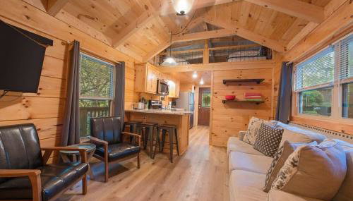 Peggers Cabin Luxury Rustic Tiny Cabin Spa - Foto 5