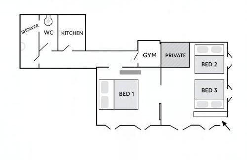 Spacious 70sqm Apartment Sleeps 6 Free Parking - Foto 35