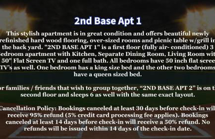 2nd Base Apt 1 All Star Baseball Rentals - Foto 25