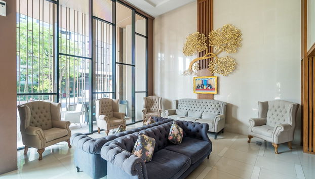 Zona de estar del vestíbulo