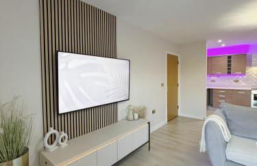 Luxury 2 bedroom Leeds City Apartment with Free parking & Jacuzzi bath - Foto 8