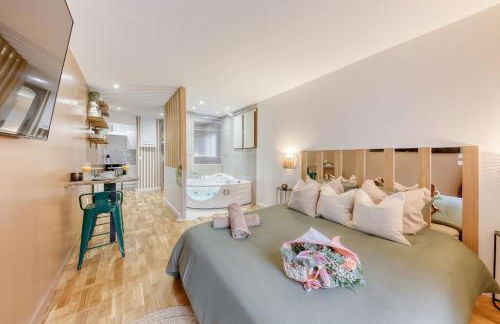 Love Life Room-Jacuzzi-Netflix-Accès-24/7-Privé - Foto 4