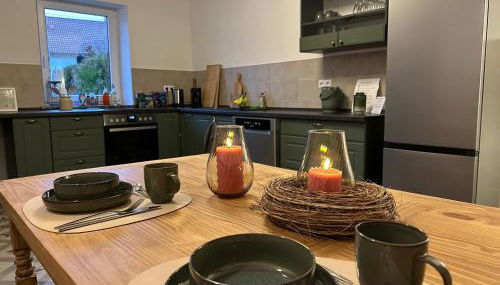 Maison de Chasse Karlsbrunn - Foto 4, stove, minibar