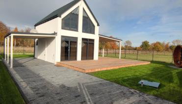 Ferienhaus Laura 70qm bis 5 Gäste mit Fass-Sauna, Whirlpool April bis Oktober, 75qm Terrasse und eingezäunten Garten Haustiere willkommen - Foto 2, Garden