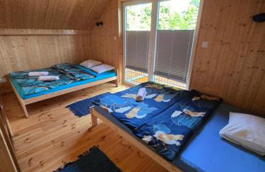 Nowy domek drewniany Tu Mi Dobrze w Lubkowie z plażą - Foto 16