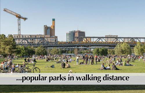 Calm City Escape - 75m2 Central Berlin Altbau-Apartment, 2BR, Smart-TV, Garden - Foto 26