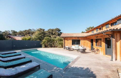 Villa Palombes au Cap Ferret charming villa with swimming pool - Foto 51