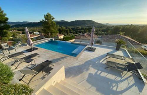 VillaCadière Vue Mer et Vignes Piscine à débordement - Foto 19