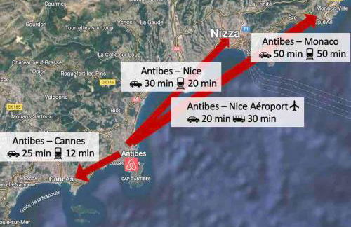 Studio with balcony in Antibes with AC - Foto 10