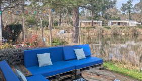 En bord d'eau - charmant Mobil-home climatisé - Cap ferret - Foto 2, Garden view