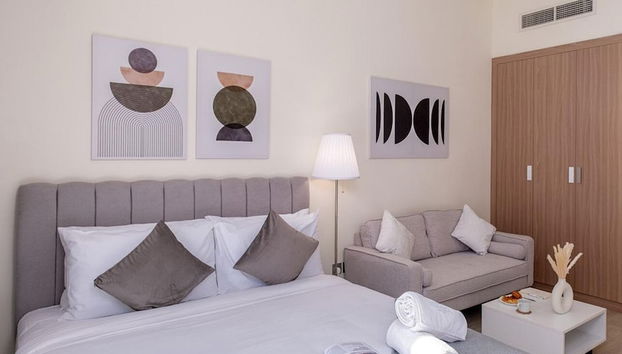 10mins From Dubai Mall Studio With a Large Balcony - Foto 2, Habitación