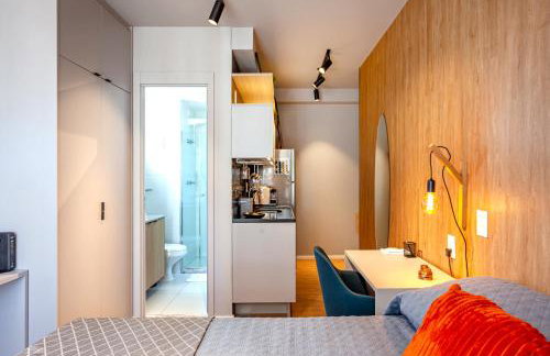 Studio Moderno com Piscina e Academia completa na Cobertura excelente espaço de Coworking Próximo ao Aeroporto de Congonhas e SP Expo - Foto 14