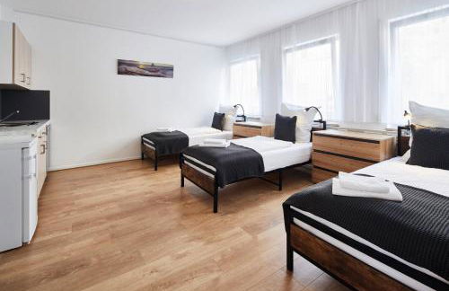 Lemon Suites 1,Apartment im Künstlerviertel - Nähe Innenstadt und UBahn, 2 Zimmer, 3 Einzelbetten und ein Doppelbett - Foto 1