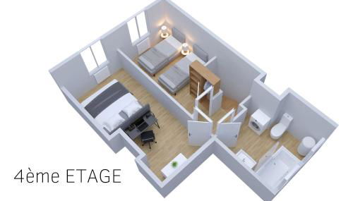 Le Double Pirou # 2 Appartements # Halte Auvergne - Foto 5