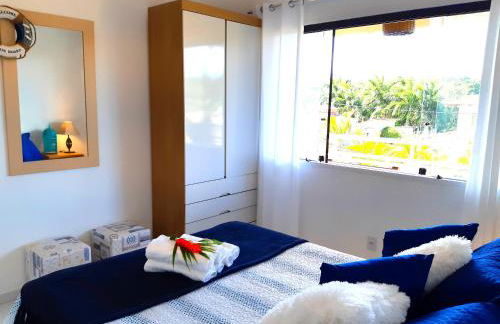 Espetacular Casa 3 SUÍTES cozinha varanda vista a passos da praia - Foto 10