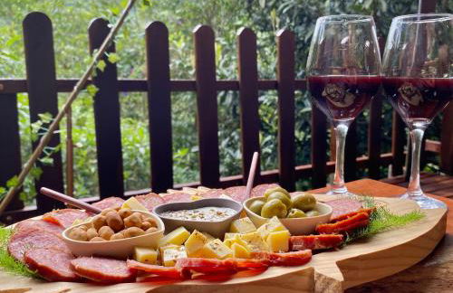 Chalé 1 Alto na Montanha, com lareira e wi-fi - Foto 26