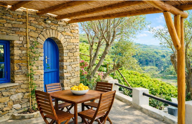 Villa Kotseli: Traditional Stone House with Pool & Sunset Sea Views - Foto 21