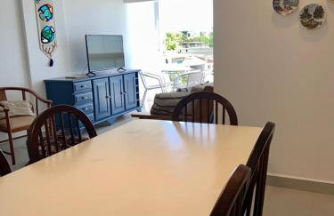 Apartamento vista do mar, pé na areia e águas tranquilas, no cento de Guarapari - Foto 20
