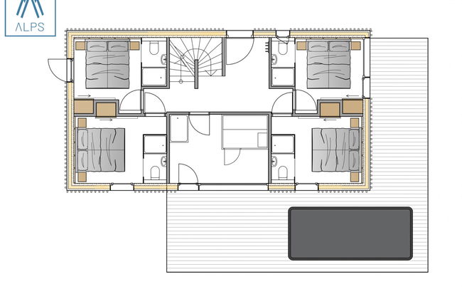 Premium mit 5 Schlafzimmern, Sauna &Pool - Foto 8
