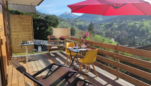 Private terrace, cosy appartement, ideal couple, bbq,relax, welcome, near La Clusaz, Grand Bornand, Annecy and lake, many sports and entertainment activities summer and winter - Foto 3