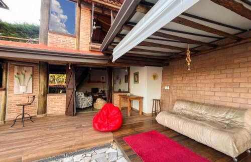 Casa de Hospedes Chalé Rustico com Banheira e Piscina Privativa a 1h de SP Espaço Totalmente Privativo - Foto 43