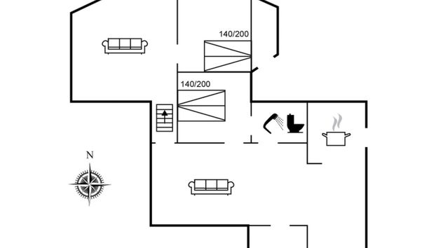 "Gullborg" - 800m from the sea - Photo 2, Floorplan