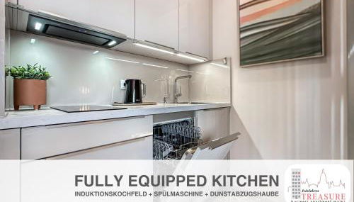 Hidden Treasure Mainz Altstadt - Rheinblick & Parkplatz im Haus - Foto 4, stove, dishwasher