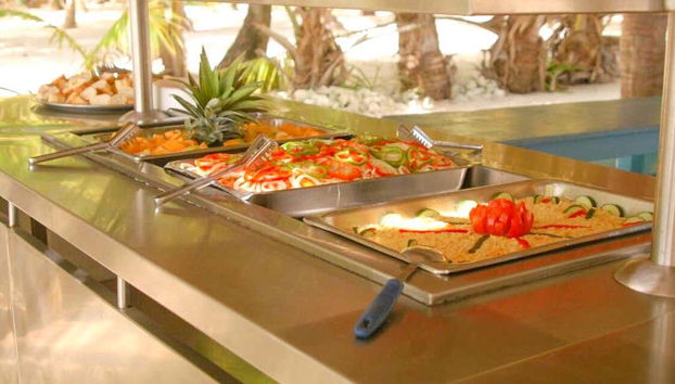 Buffet en Isla Saona