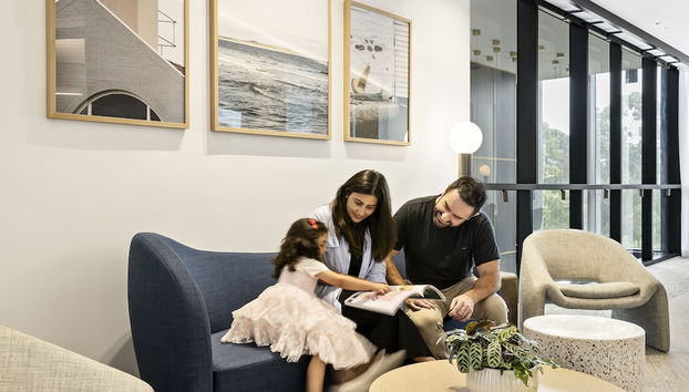 Zona de estar del vestíbulo