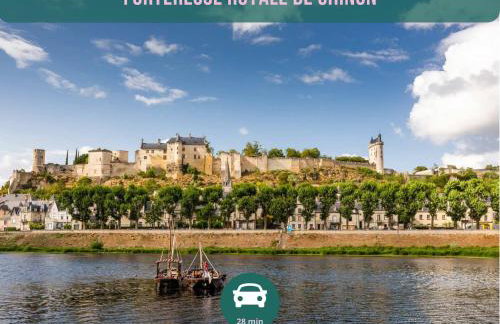 CENTER PARCS à 5min - Idéal Familles & Groupes - 3 parkings - Piscine - Jardin clos - Au calme - Châteaux de la Loire - Foto 80