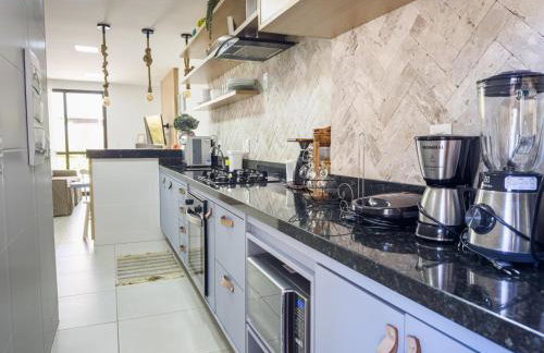 Casa Turquesa Pé na areia Piscina infinita Pet friendly Condomínio fechado - Foto 37