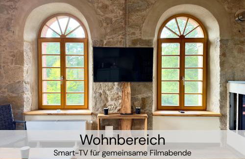 HexenburgbeiDresden 3 Zimmer Architektengaleriewohnung mit eigener Sauna, 2 Kaminen - Nähe Sächsische Schweiz Dresden - Foto 12