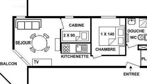 Appartement 2 pièces Les Saisies, 4 personnes - FR-1-594-320 - Foto 3